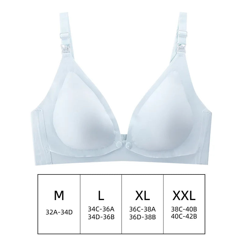 Comfortable Seamless Breast Feeding Bra Wire Free Nursing Bra Front Opening Maternity Special Breastfeeding Underwear Breathable