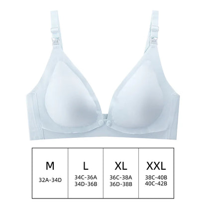 Comfortable Seamless Breast Feeding Bra Wire Free Nursing Bra Front Opening Maternity Special Breastfeeding Underwear Breathable