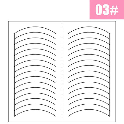 2 Sheets White French Manicure Strip Nail Art Form Fringe Tip Guides Sticker DIY Line Tips Decoration Tool