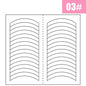 2 Sheets White French Manicure Strip Nail Art Form Fringe Tip Guides Sticker DIY Line Tips Decoration Tool