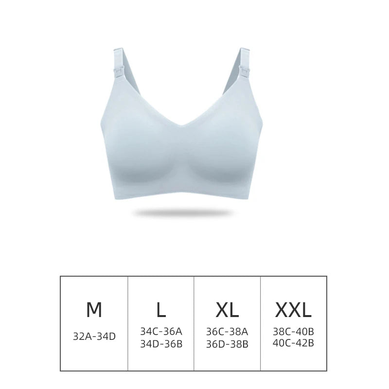 Comfortable Seamless Breast Feeding Bra Wire Free Nursing Bra Front Opening Maternity Special Breastfeeding Underwear Breathable