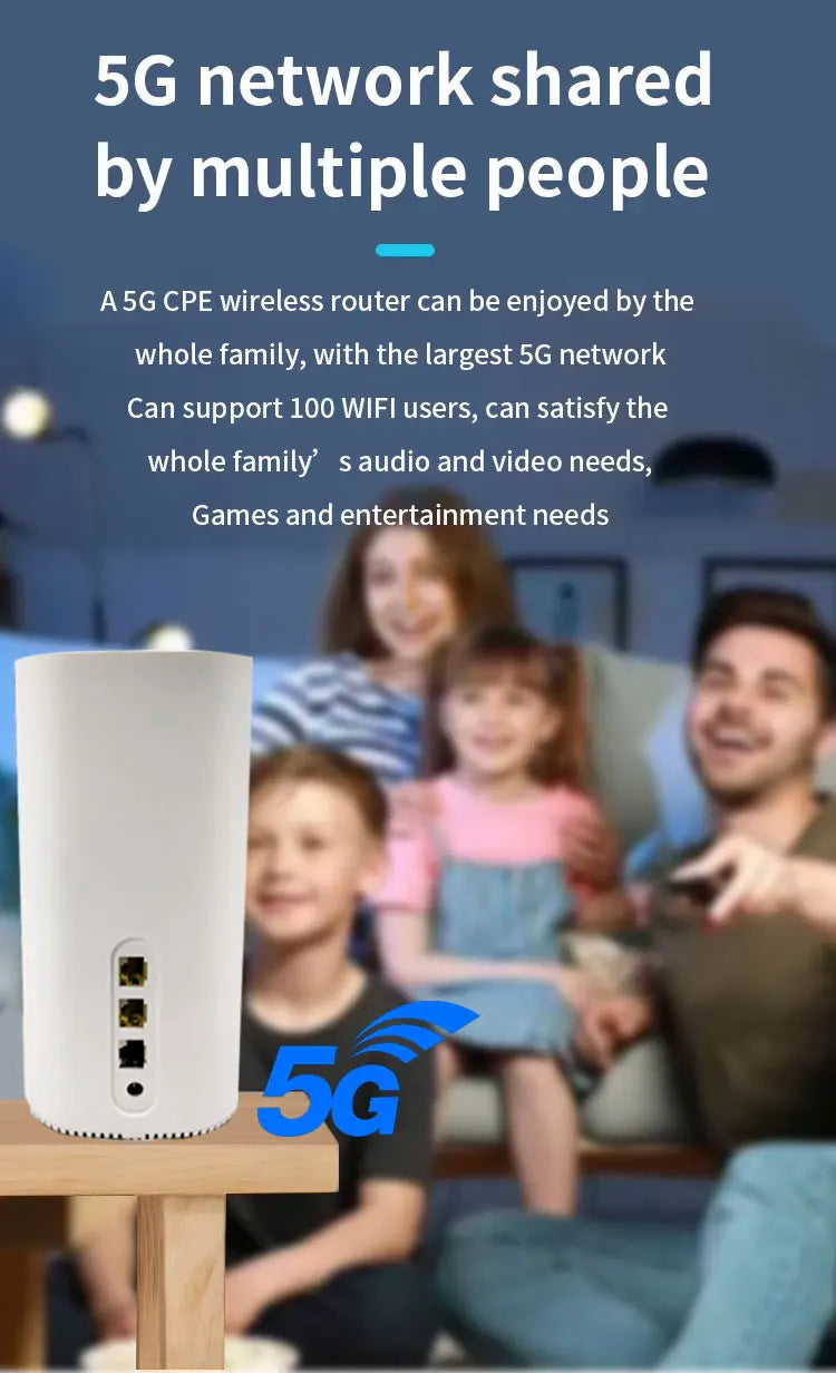 5G CPE LTE WIFI Hotspot Wireless 5G CPE WIFI 6 Router