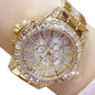 Women Watches Quartz Diamond Luxury Watch Fashion Top Brand Wristwatch Fashion Watch Ladies Crystal Jewelry Rose Gold Watch