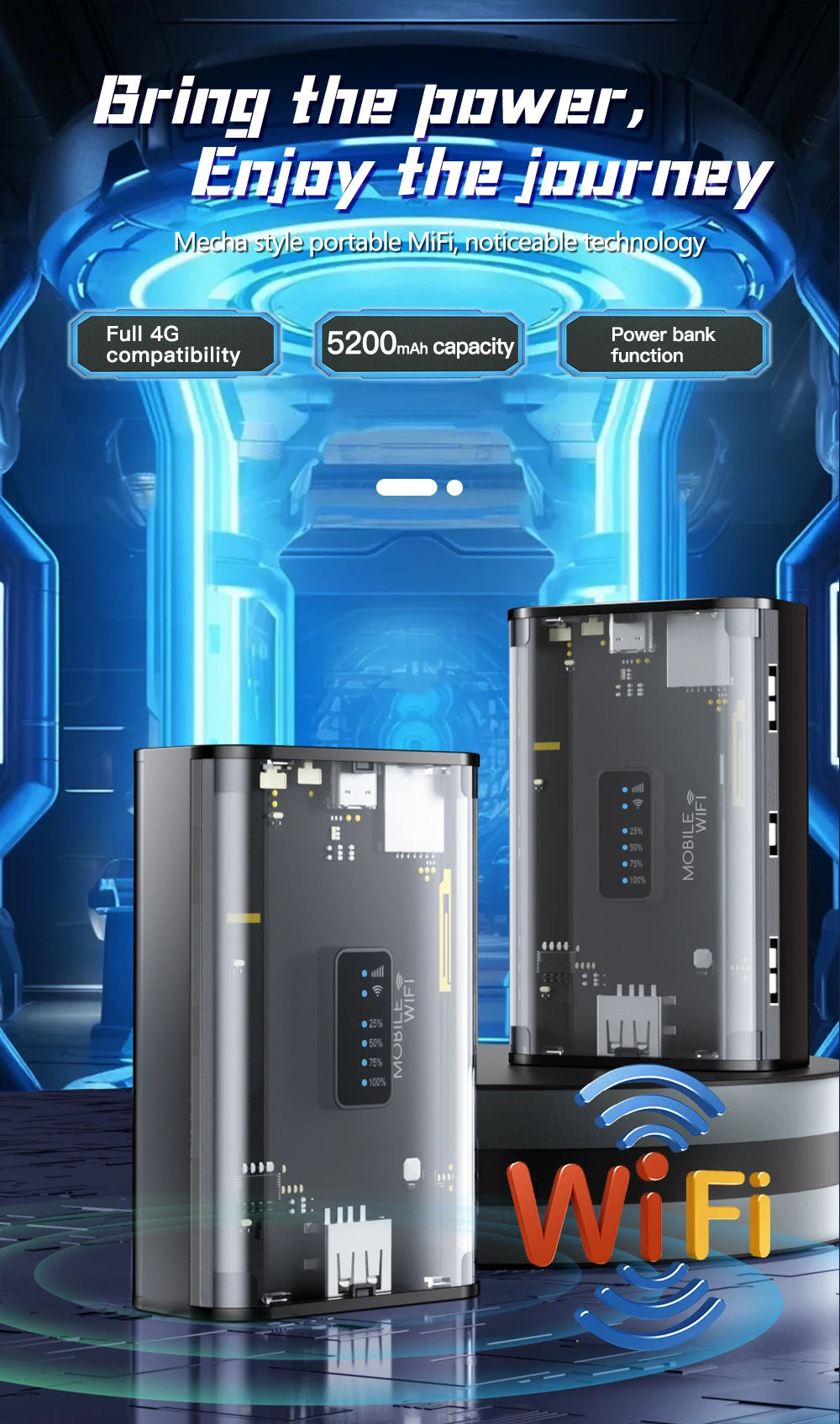 Pocket Mini LTE 3G 4G Wifi Router with Power Bank