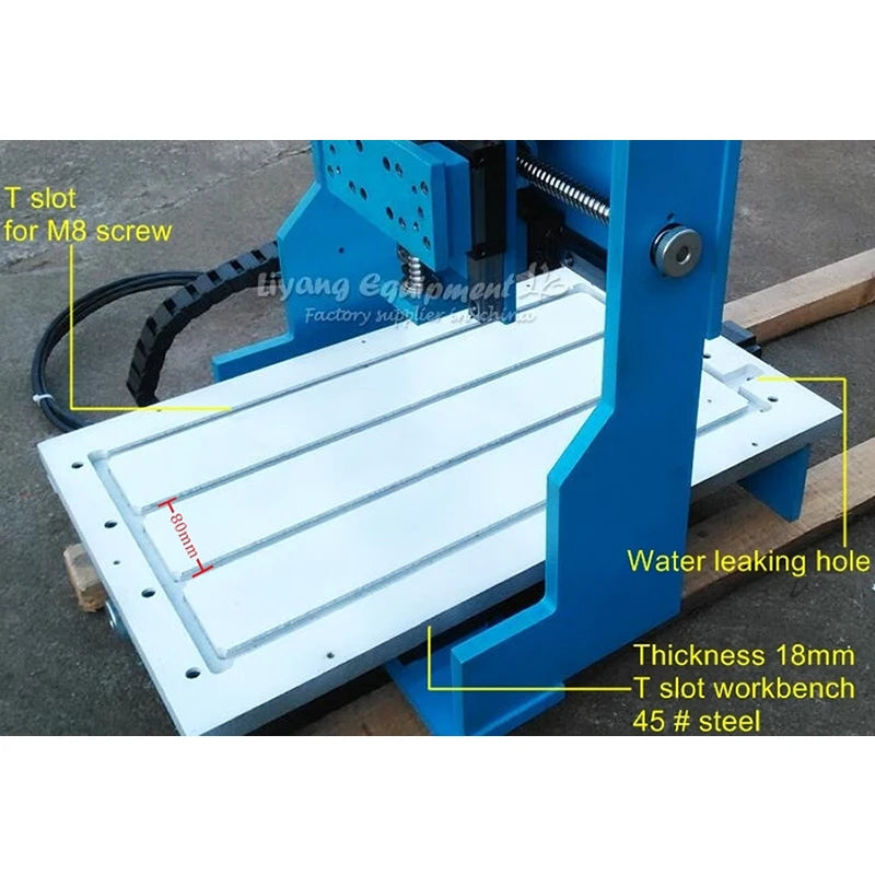 Linear Guide Rail 2.2KW CNC 3040 Milling Machine USB Parallel Port 4 Axis Wood Router Lathe Woodworking Tool with Water Tank
