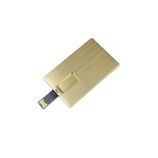 Custom Logo Gift Disk Metal Business Card Usb Gift 2.0 3.0 64GB 4GB 8GB 16GB 32GB Usb Stick Credit Card Usb Pendrive Flash Drive