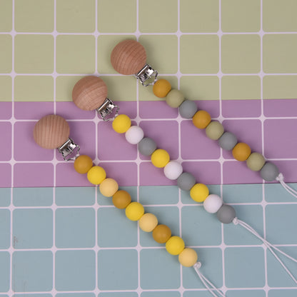 Mabochewing 20pcs 30mm 35mm Natural Beech Wood Clips for Baby Mobile Chewing Pacifier Chain