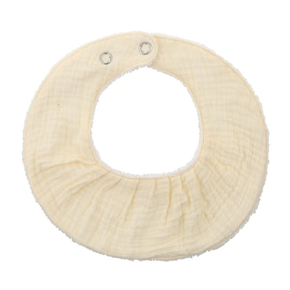 Cotton Gause Baby Bibs Solid Color Absorbent Baby Tassel Bib Newborn Burp Cloths Bandana Scarf for Kids Baby Girls Feeding Item