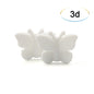 Bowknot 10pcs/lot Silicone Beads DIY Food Grade Silicone Teething Pacifier Cute Shaped Silicone teether Holder Accessories