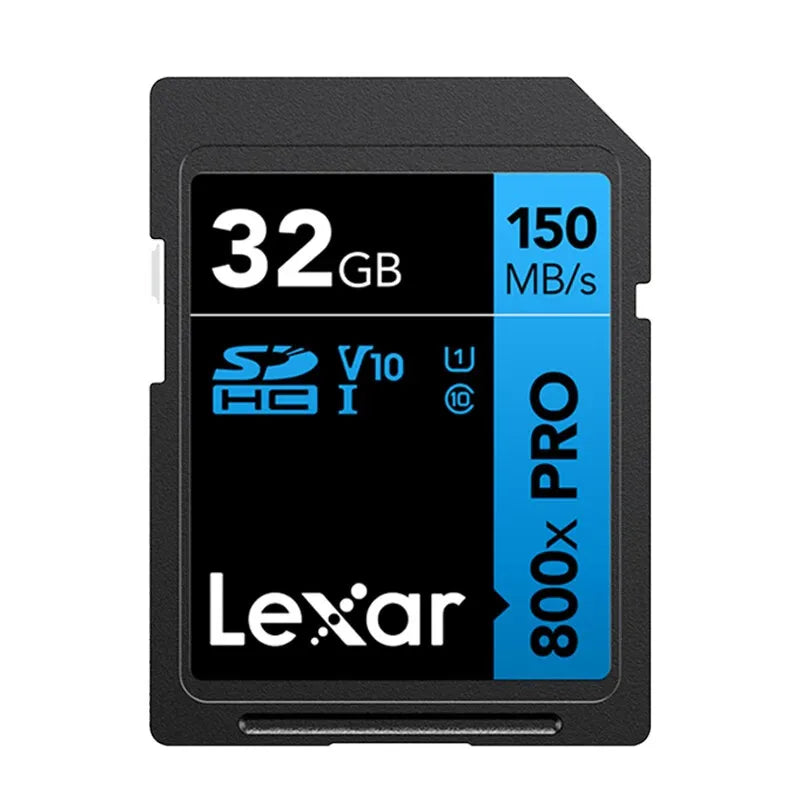 Good Quality Lexar SD800X 32GB SD Card 64GB 128GB 256GB 512GB U3 V30 C10 Memory Card for 4K Video Camera