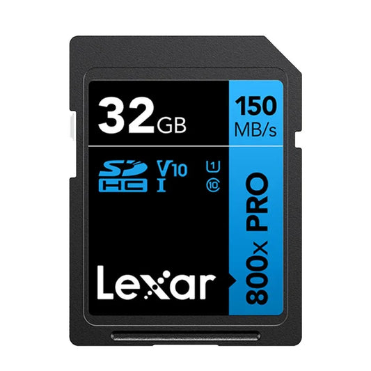 Good Quality Lexar SD800X 32GB SD Card 64GB 128GB 256GB 512GB U3 V30 C10 Memory Card for 4K Video Camera