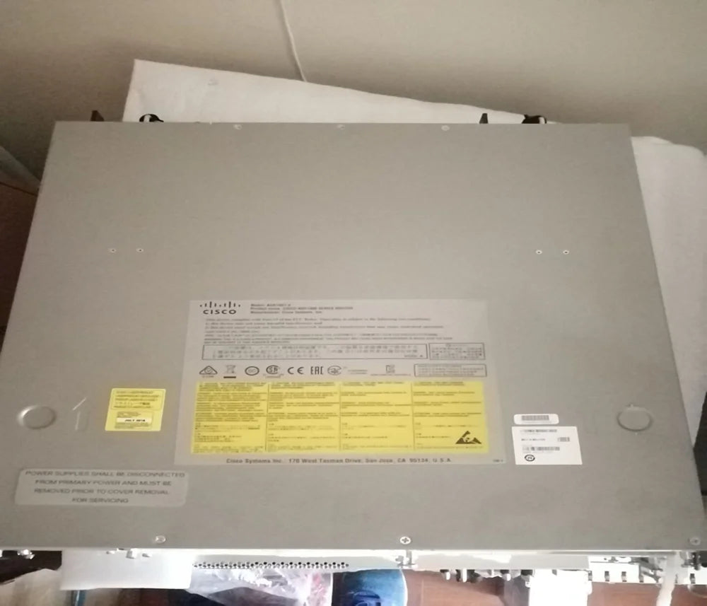 Used ASR1001-X Router with 6 1GE SFP Ports Dual AC Power Supplies VoIP Function QoS for Enterprise 1000mbps Max LAN Data Rate