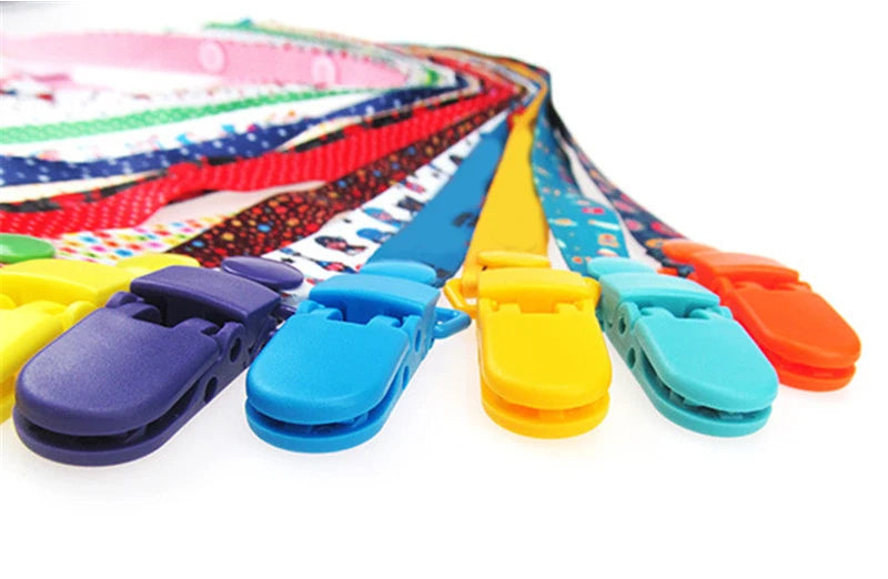 Adjust Baby Pacifier Clip Chain Ribbon Dummy Holder Chupetas Soother Pacifier Clips Leash Strap Nipple Holder for Infant Feeding