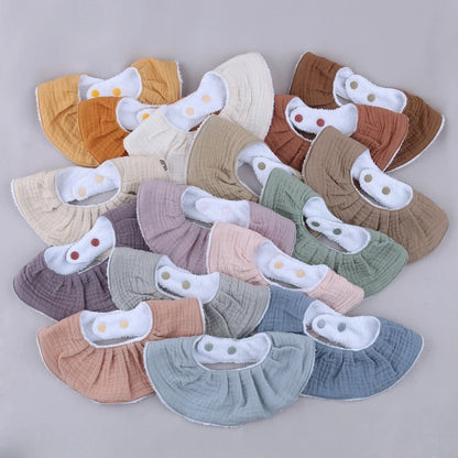 Cotton Gause Baby Bibs Solid Color Absorbent Baby Tassel Bib Newborn Burp Cloths Bandana Scarf for Kids Baby Girls Feeding Item