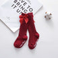 New Girls Stockings Toddler Knee High Bubble Mouth Stockings Baby Bowknot Cotton Nonslip Toddler Stocks Lace Stocking For Girl