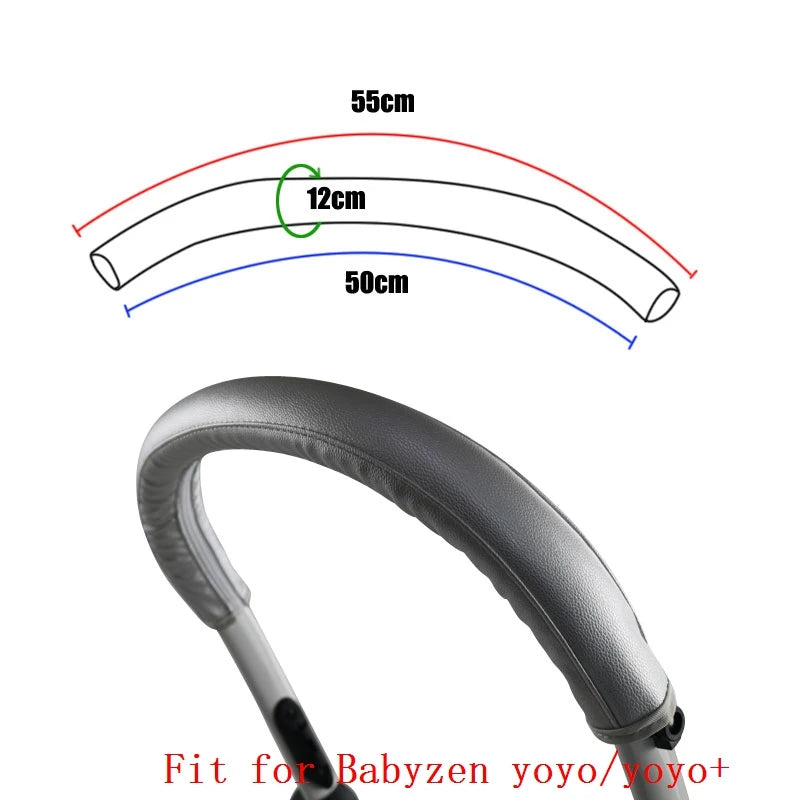 Stroller Handle Cover Case Fit for Babyzen Yoyo 2 /Yoyo +/Yoyo Stroller Bumper Bar Cover Armrest Protective PU Case Accessories