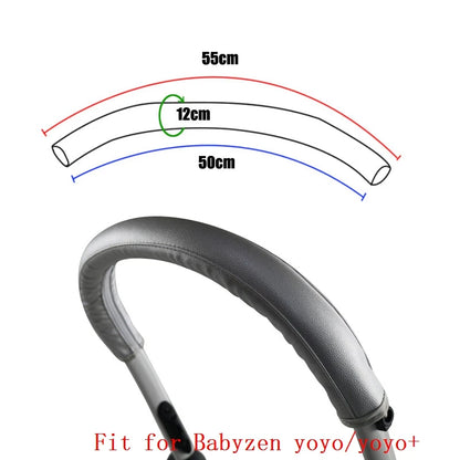 Stroller Handle Cover Case Fit for Babyzen Yoyo 2 /Yoyo +/Yoyo Stroller Bumper Bar Cover Armrest Protective PU Case Accessories