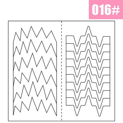 2 Sheets White French Manicure Strip Nail Art Form Fringe Tip Guides Sticker DIY Line Tips Decoration Tool