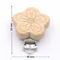 5PCS Wooden Rabbit Pacifier Clip Baby Accessories Wooden Animal Pacifier Metal Holder Elephant Pacifier Wooden Baby Teeth