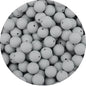 LOFCA 15mm 20pcs/lot Silicone Loose Beads Safe Teether Round Baby Teething Beads DIY Chewable Colorful Teething For Infant