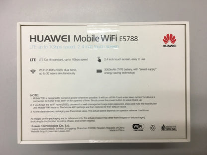Unlocked Mobile WiFi Prime E5788u-96a 1Gbps LTE Cat.16 Mobile Hotspot Wireless WiFi Router