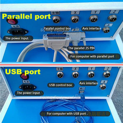 Linear Guide Rail 2.2KW CNC 3040 Milling Machine USB Parallel Port 4 Axis Wood Router Lathe Woodworking Tool with Water Tank