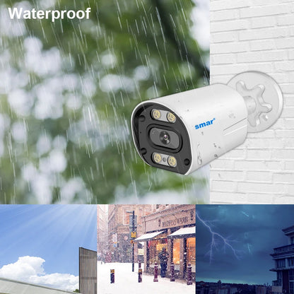 Smar 5MP Camera IP/POE 5MP With Audio Security Camera Indoor Outdoor Waterpfoof Night Vision Video Surveillance Metal Case