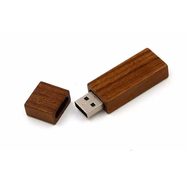 Wooden USB Flash Drive 2.0 1GB 2GB 4GB Natural Wood Wedding Gift 3.0 8GB 16GB 32GB 64GB Memory Stick Free Engrave Logo