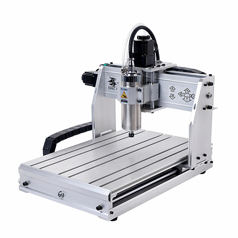 Mini Lathe CNC Router 4030 Engraving Milling Drilling Machine 4 Axis Metal Engraver  Water-cooled Spindle 800W 1500W 400X300MM