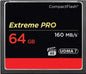 Extreme PRO 160MB/s 1067X Plastic Black Compact Flash CF Memory Card 32GB 64GB 128GB 256GB