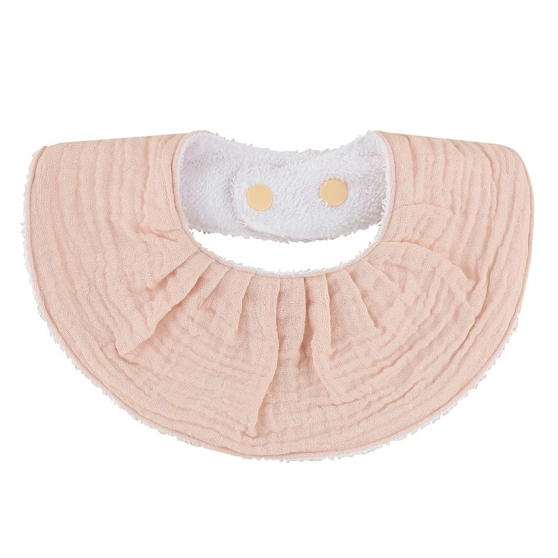 Cotton Gause Baby Bibs Solid Color Absorbent Baby Tassel Bib Newborn Burp Cloths Bandana Scarf for Kids Baby Girls Feeding Item