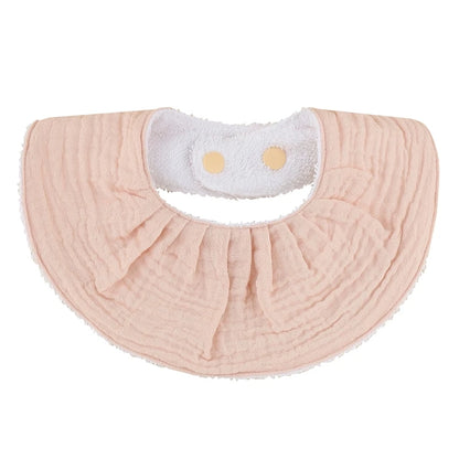 Cotton Gause Baby Bibs Solid Color Absorbent Baby Tassel Bib Newborn Burp Cloths Bandana Scarf for Kids Baby Girls Feeding Item