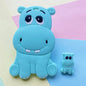 2pcs / Set Mini Silicone Elephant Lion Cat Teether Beads Baby Toy Teether Rattle BPA Free Silicone Teether