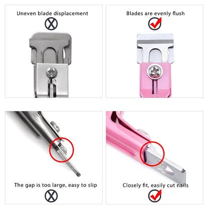Professional Fake Nail Cutter Nail Cipper Tips Cutter U Type Acrylic Fake Nail Edge Trimmer Stainless Steel Nail Manicure Tools
