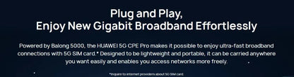 Unlocked Original Global Version 5G CPE PRO H112-370 H112-372 Wifi Router Hotspot N41/N77/N78/N79 Double Band