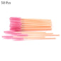 50pcs Eyelash Extension Disposable Eyelash Brush Mascara Stick Applicator Propeller Eye Lashes Makeup Brush Set Makeup Tools