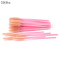 50pcs Eyelash Extension Disposable Eyelash Brush Mascara Stick Applicator Propeller Eye Lashes Makeup Brush Set Makeup Tools
