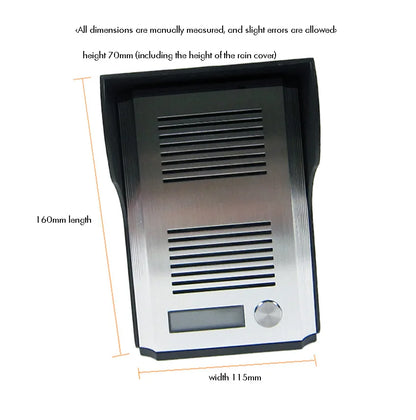 Door Phone System, Doorbell Intercom Entry System, Wired Intercom Doorbell Kits, Door Intercom, Support Unlock Door Release