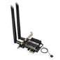 EDUP AC1300 PCIe WiFi PCIe Card 2.4G/5G Dual Band Wireless PCI Express Adapter, Long Range, Heat Sink Supports Windows 10/8.1/XP