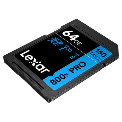 Good Quality Lexar SD800X 32GB SD Card 64GB 128GB 256GB 512GB U3 V30 C10 Memory Card for 4K Video Camera