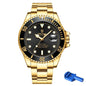 Top Brand Men Mechanical Watch TEVISE T801A Automatic Date Fashion Wristwatches Rotable Outer Case Green Male Clock Fixing Tool