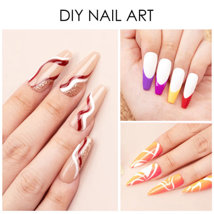 Venalisa Liner Gel 8ml French Nail Gel Polish UV LED Painting Gel Nail Art Design Gorgeous Glitter Color DIY Drawing Polish