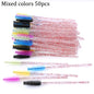 50pcs Eyelash Extension Disposable Eyelash Brush Mascara Stick Applicator Propeller Eye Lashes Makeup Brush Set Makeup Tools