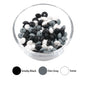 LOFCA 50pcs 12mm Silicone Lentil Beads Baby Teething Beads BPA-Free Food Grade Making Baby Oral Care Pacifier Chain  Accessorise