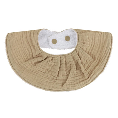 Cotton Gause Baby Bibs Solid Color Absorbent Baby Tassel Bib Newborn Burp Cloths Bandana Scarf for Kids Baby Girls Feeding Item