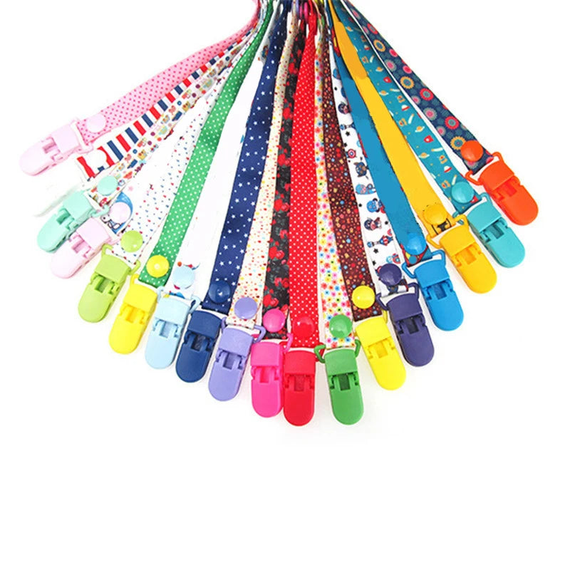 Adjust Baby Pacifier Clip Chain Ribbon Dummy Holder Chupetas Soother Pacifier Clips Leash Strap Nipple Holder for Infant Feeding