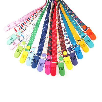 Adjust Baby Pacifier Clip Chain Ribbon Dummy Holder Chupetas Soother Pacifier Clips Leash Strap Nipple Holder for Infant Feeding