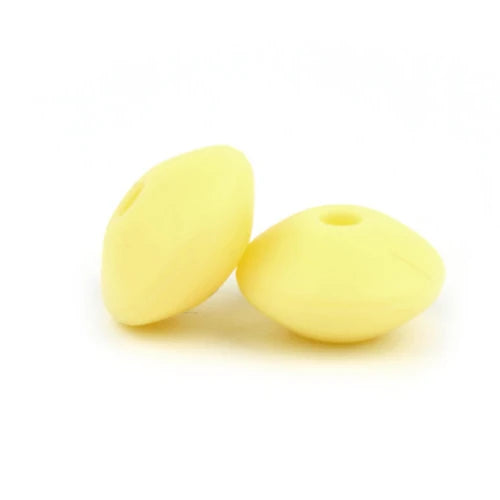 BOBO.BOX 100pc12mm Silicone Lentil Beads Baby Teething Bead BPA-Free Food Grade Making Baby Oral Care Pacifier Chain Accessorise