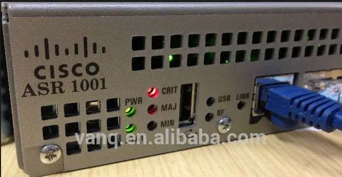 Used ASR1001-X Router with 6 1GE SFP Ports Dual AC Power Supplies VoIP Function QoS for Enterprise 1000mbps Max LAN Data Rate