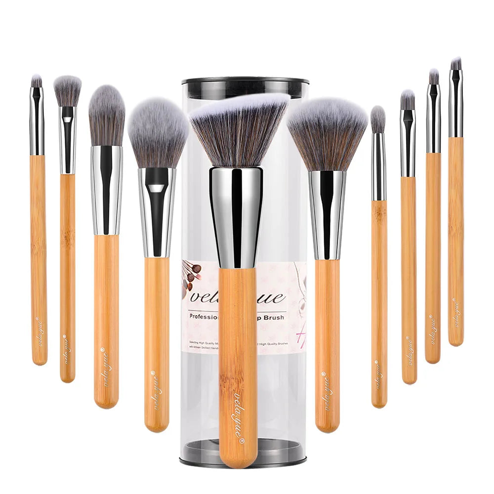 Vela.Yue Makeup Brush Set 18/10/5pcs Full Function Powder Foundation Blusher Bronzer Eyeliner Shadow Brow Lip Gloss  Beauty Tool